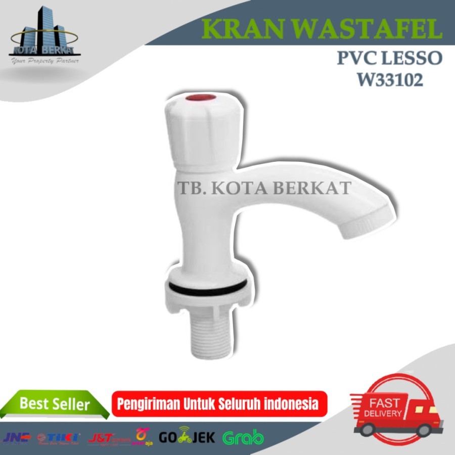 KRAN WASTAFEL PVC LESSO 1/2 IN/ KRAN CUCI TANGAN PVC 1/2 LESSO