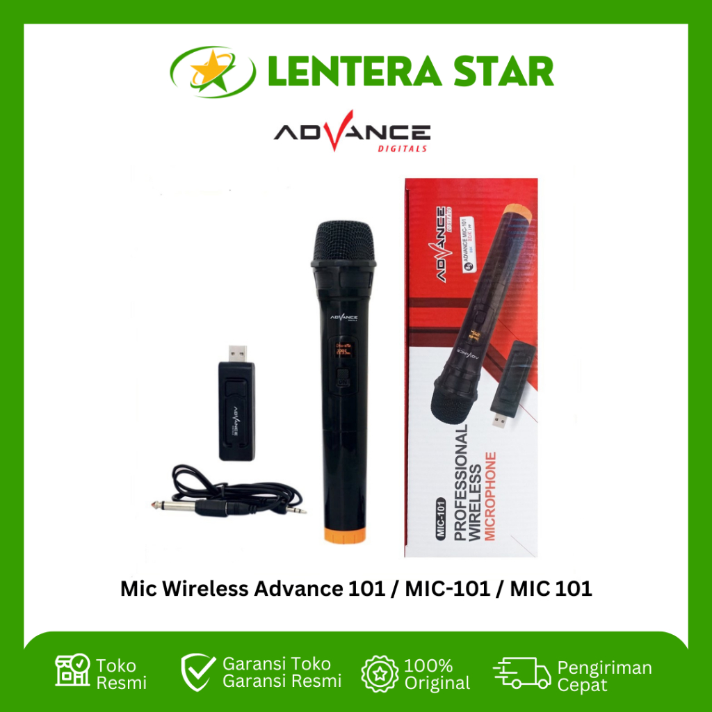 Mic Microphone Wireless Advance 101 / MIC-101 / MIC 101