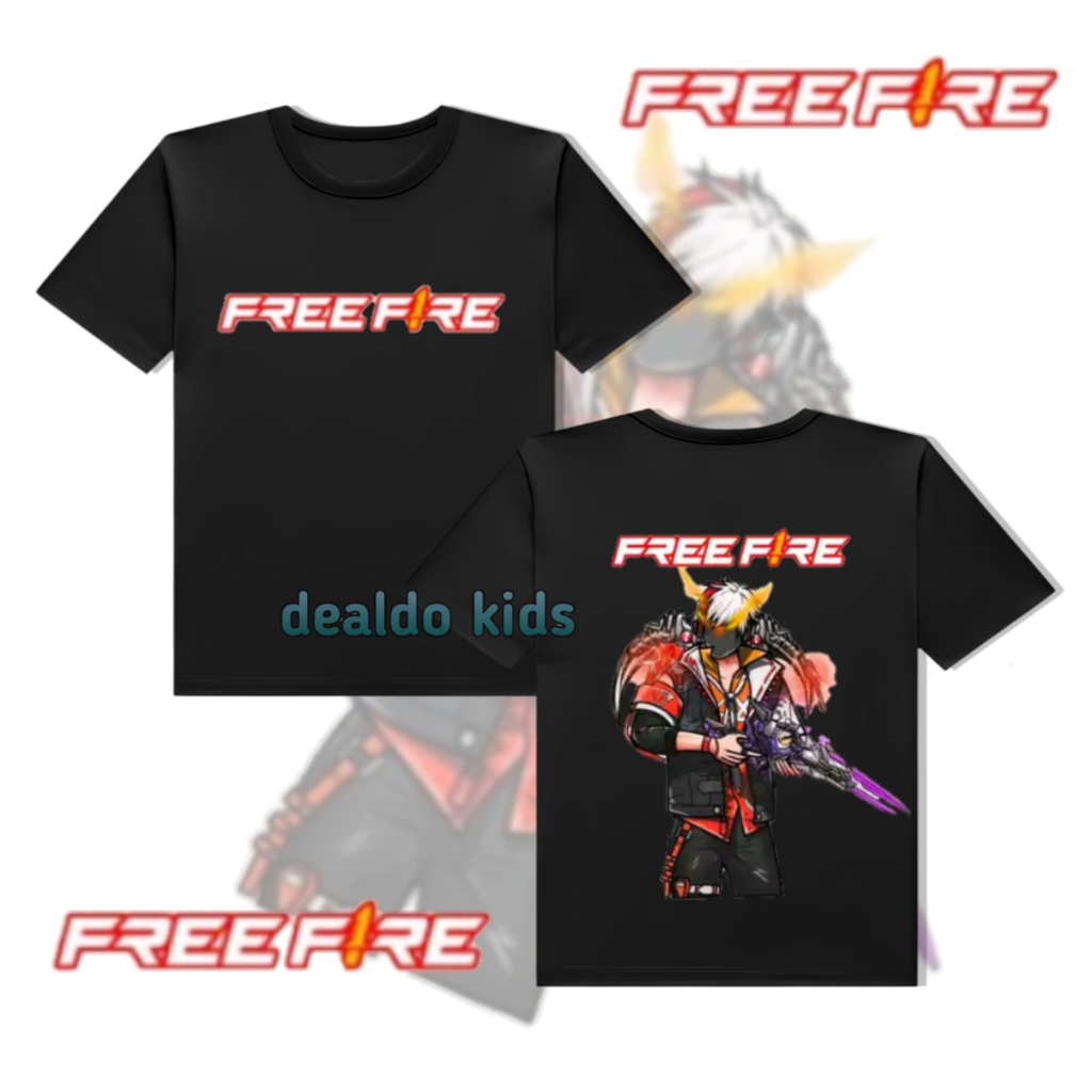 Kaos anak FF Free Fire versi Charr SG 2 JT / KAOS ANAK GAME FREE FIRE SG 2 JT