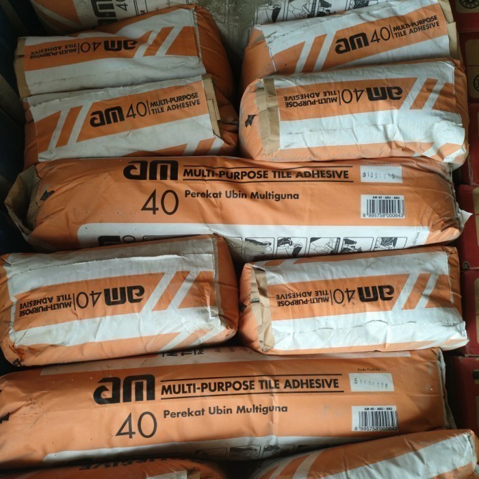 AM 40 - PEREKAT UBIN INSTAN 25kg Tile Adhesive Semen Lantai