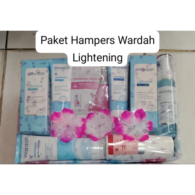 PAKET HAMPERS WARDAH LIGHTENING TERBARU/PAKET HAMPERS WARDAH KULIT MENCERAHKAN/PAKET HAMPERS KADO UL