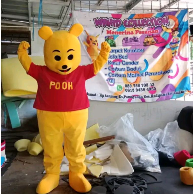 kostum wini the pooh kostum badut wini the pooh