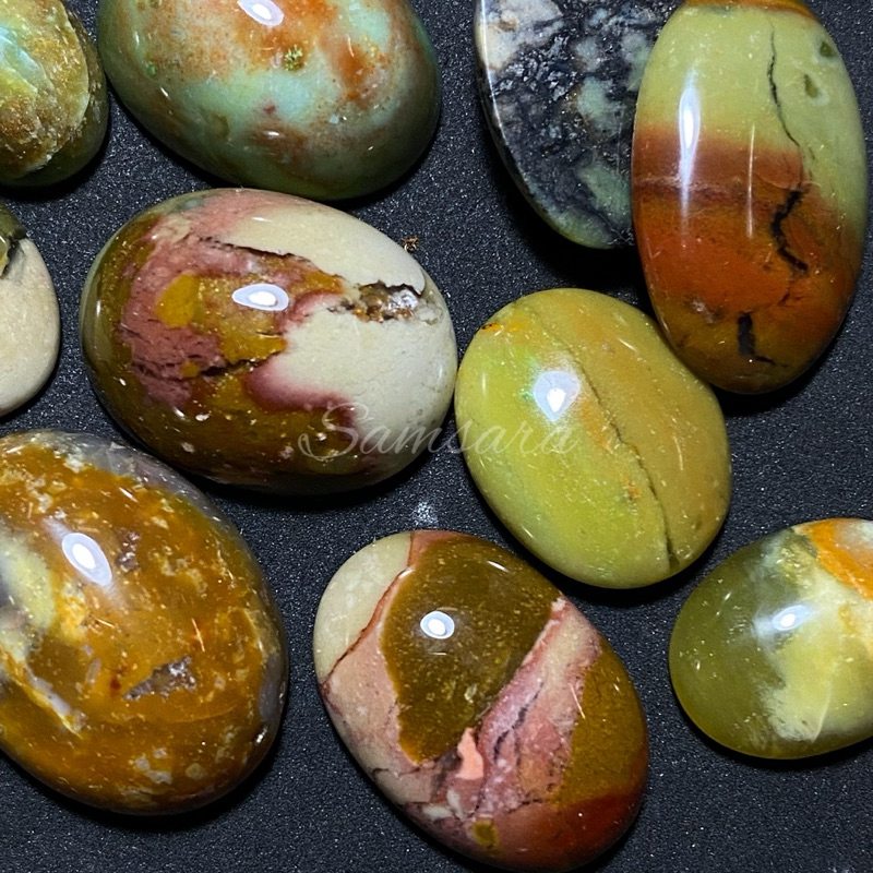 batu garut pancawarna / lostune ijo garut / natural ijo garut termurah