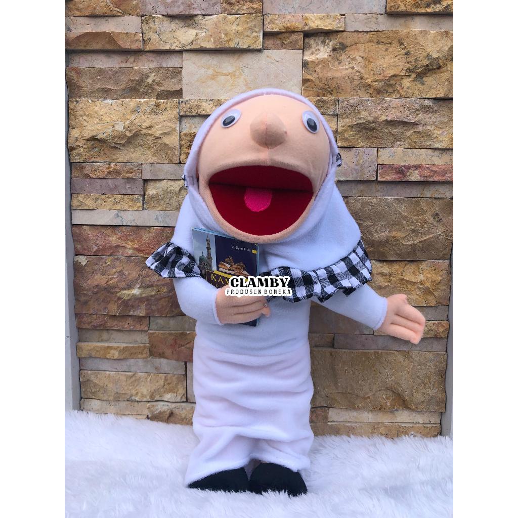 Boneka Tangan Muppet Santri | Boneka Muppet Santri Putih Perempuan