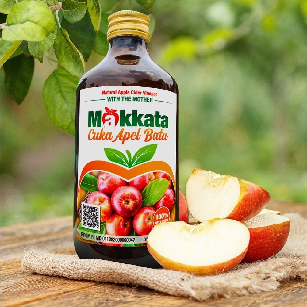

Makkata Cuka Apel Original With The Mother 330ml Apple Cider Vinegar - Cuka Nanas Original