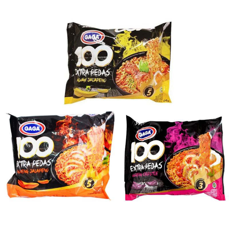 

Gaga mie instan 100 kuah/goreng isi 5x75gr