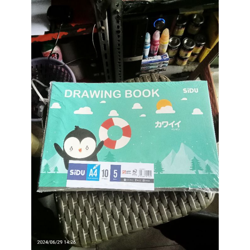 

buku gambar A4 sidu 1 pack (isi 5 buku)
