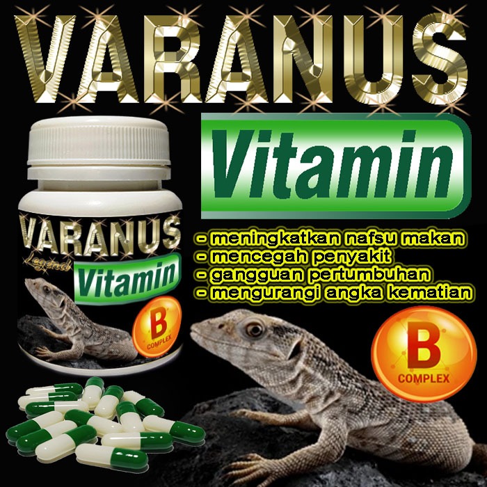 VARANUS VITAMIN BUBUK KAPSUL OBAT MENCEGAH KEKURANGAN B COMPLEX PENAMBAH NAFSU MAKAN MENGURANGI ANGK