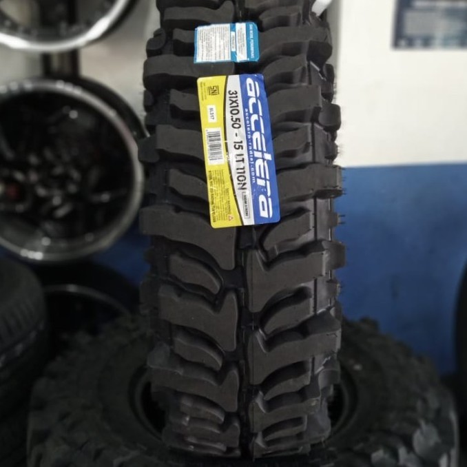 Ban Mobil Kasar Offroad 31 10,5 Ring 15 ACCELERA BADAK X-TREME Ukuran 31x10,5 R15 Tubeles