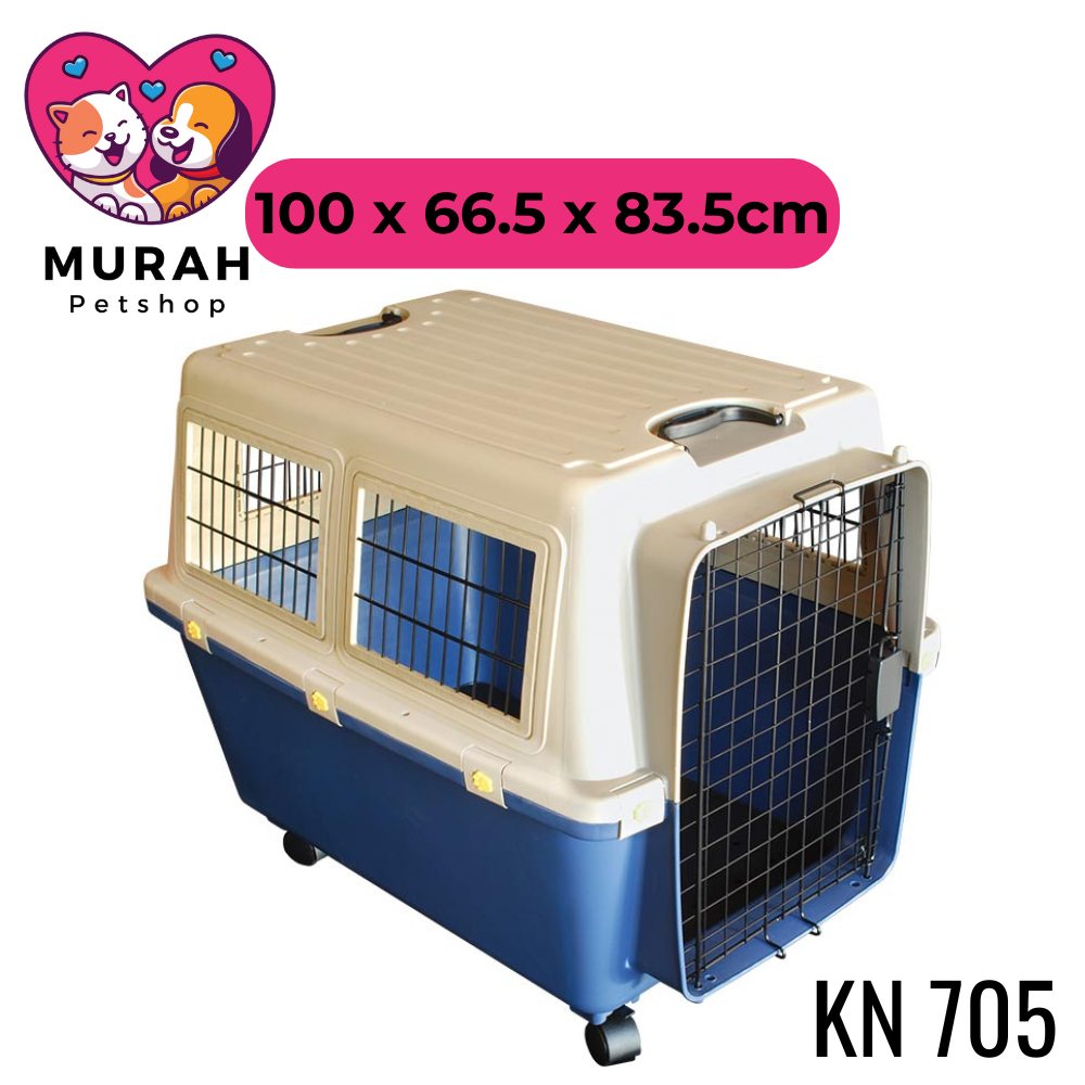 Kennel Box Pet Crate Cargo Travelling Anjing Besar XL KN 705