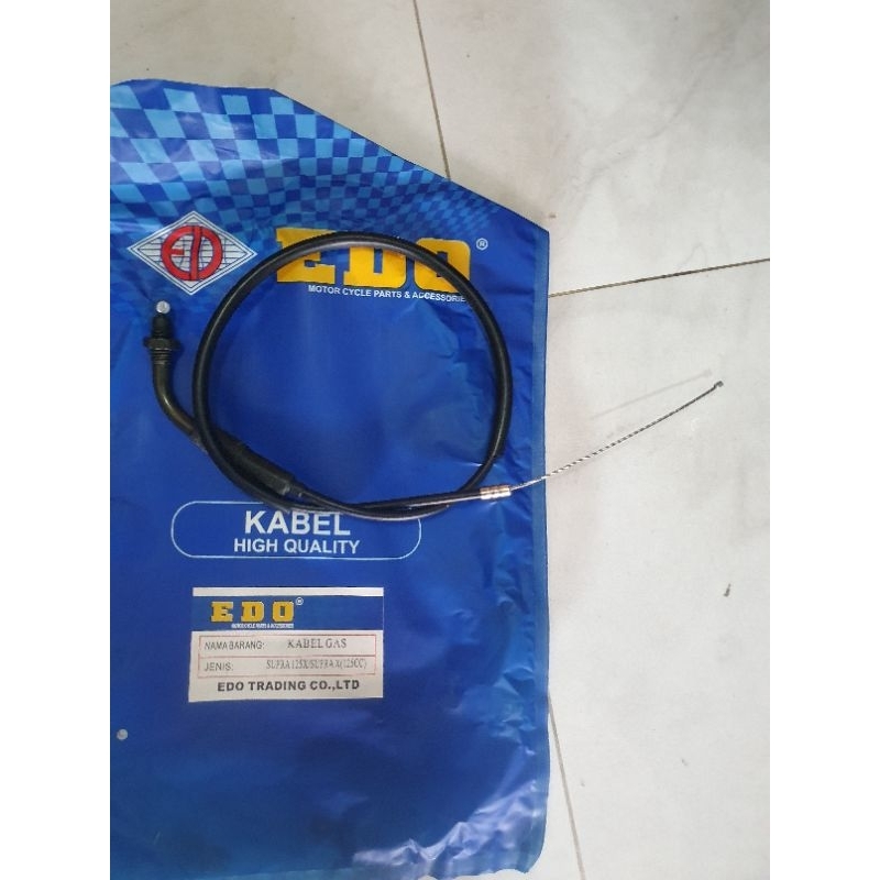 KABEL GAS MOTOR SUPRA X 125 SUPRAX125 EDO KARISMA KUALITAS BAGUS
