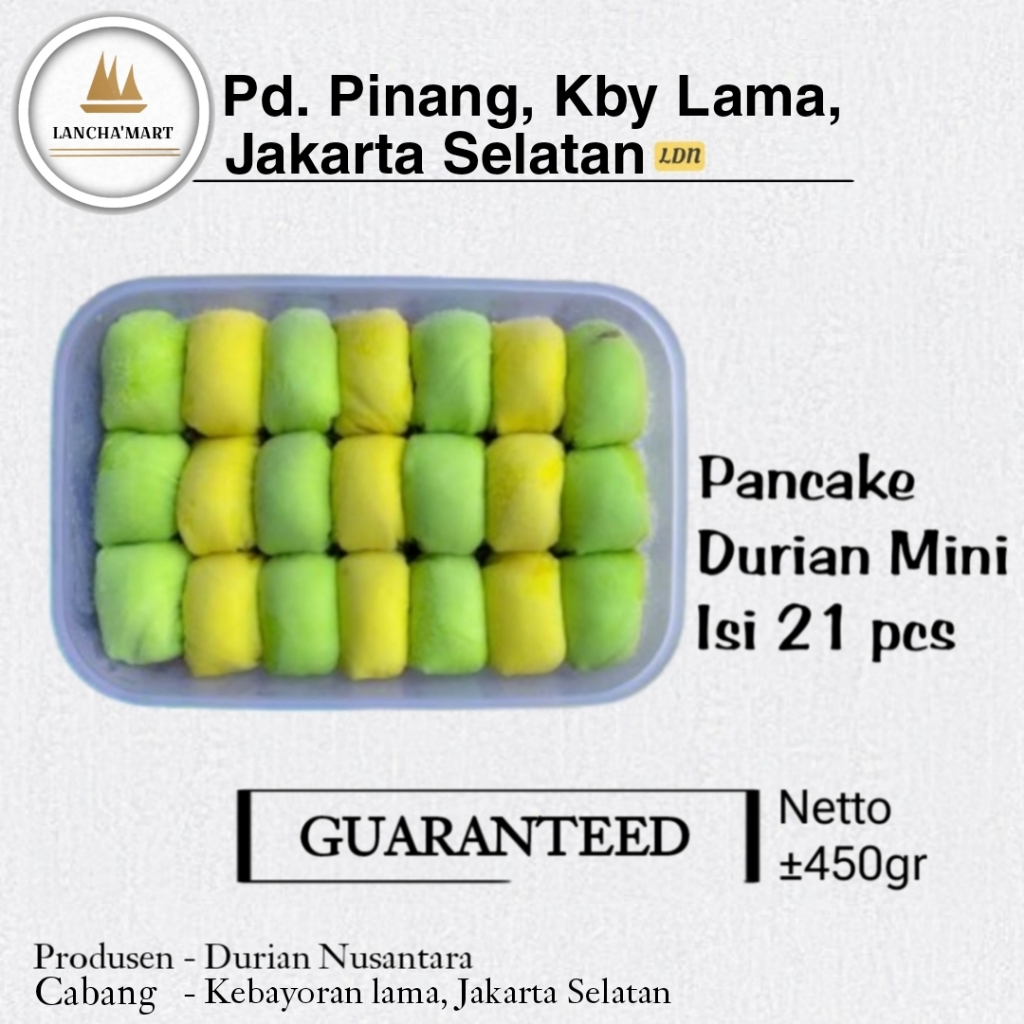 

PANCAKE DURIAN MEDAN PREMIUM / PANCAKE DURIAN JAKARTA KEMASAN BOX