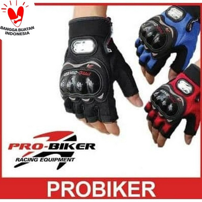 KODE P52Q Sarung Tangan Gloves Probiker Half Finger Pro Biker