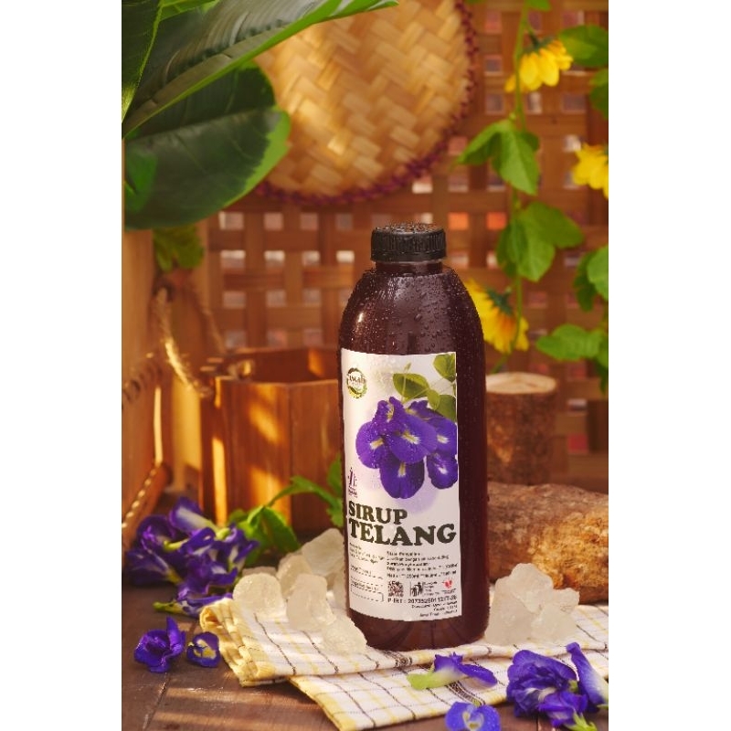 

SIRUP BUNGA TELANG OMAHKULINERAN Uk 1000 ml