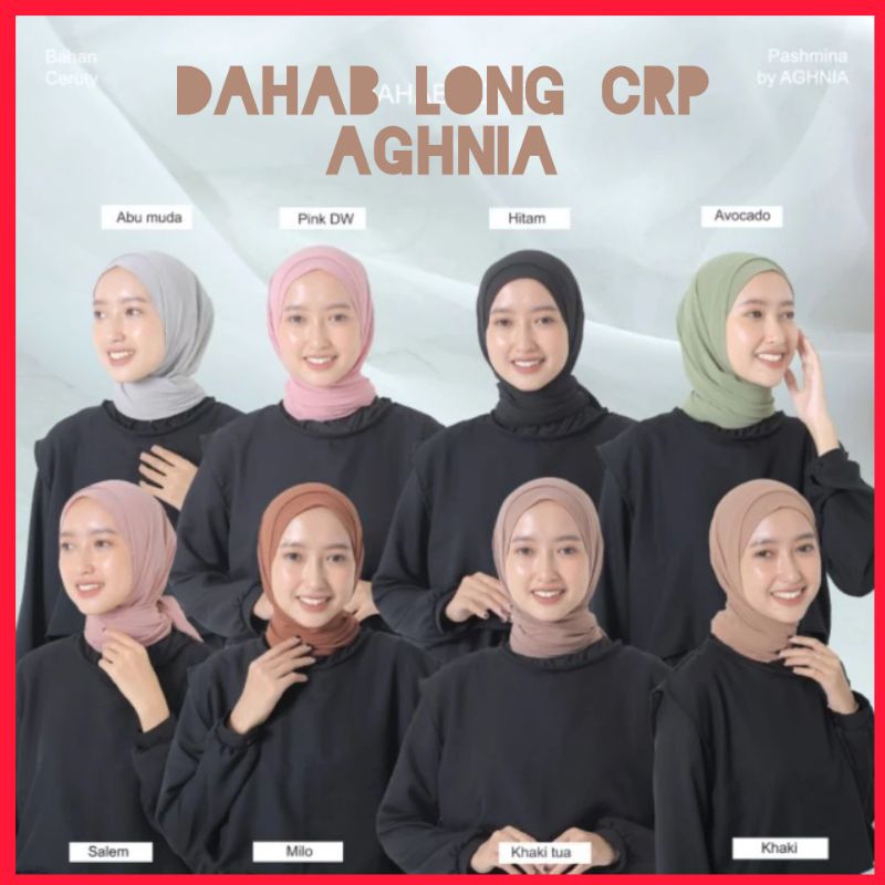 Aghnia Hijab - Pashmina Dahab Long Crp Ceruty