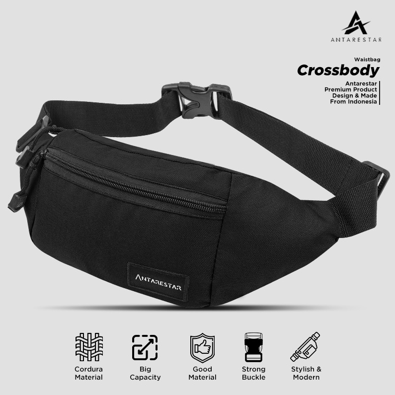 KODE B3Y Tas Selempang Waist Bag Olahraga Pria Antarestar Tas Pinggang Tas Waistbag Tas Slempang Pri