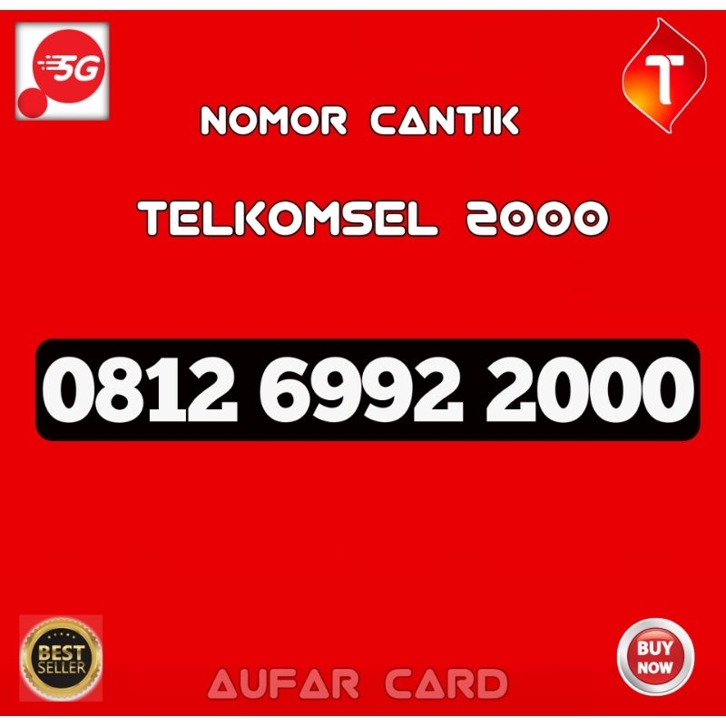 Nomor Cantik Simpati 2000  || Kartu Perdana Telkomsel Simpati Cantik 4G LTE  22000