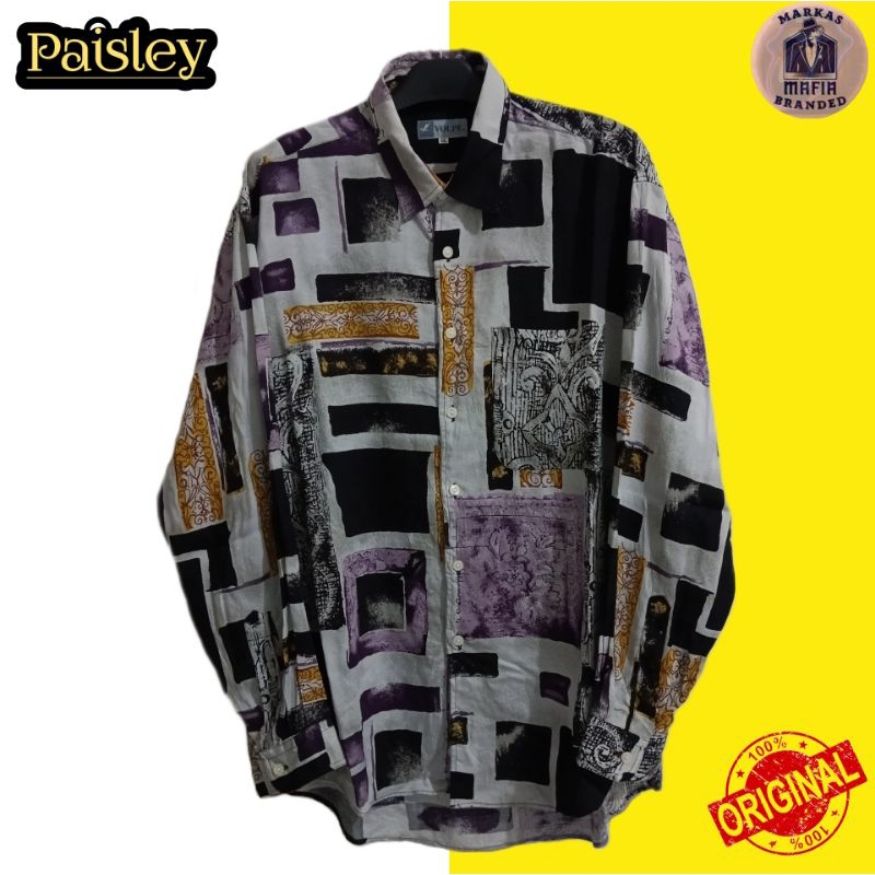 kemeja pria | kemeja casual | kemeja paisley