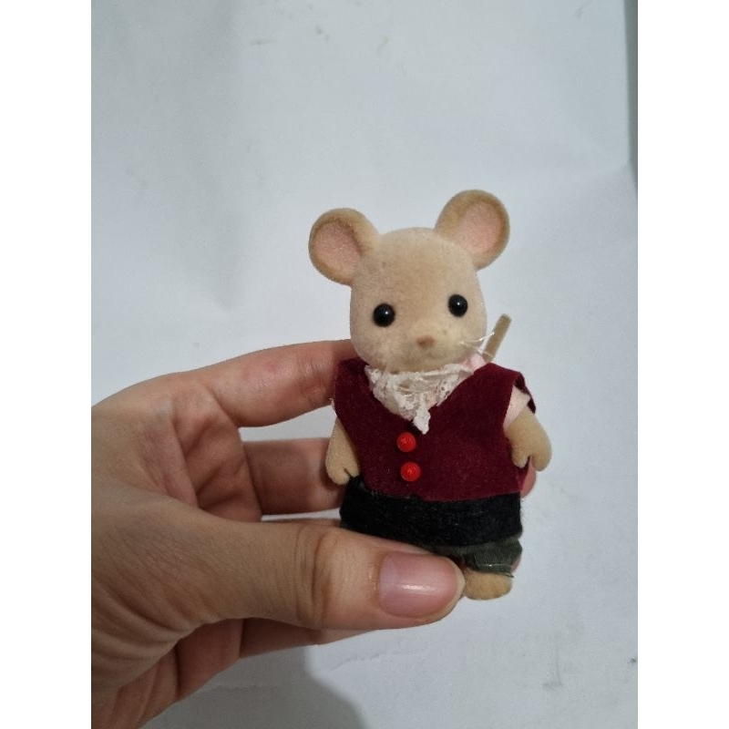 sylvanian fielding mouse preloved rare