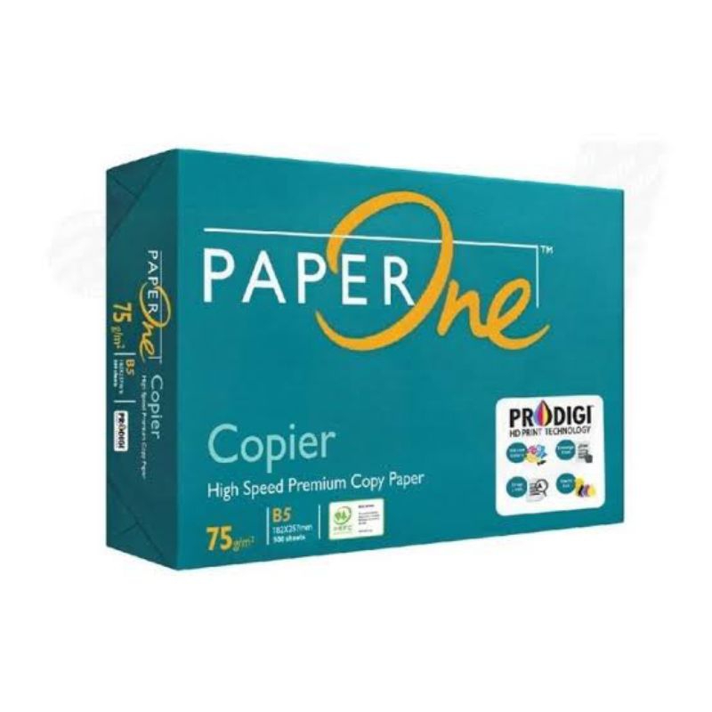 

kertas hvs B5 paperone 75 gr 1 rim isi 500 lembar