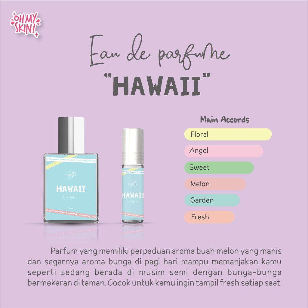 ( SBS ) Hawaii EDP Eau De Parfum Roll On and Spray Parfume Inspired Oh My Skin Body Mist Cologn Spra