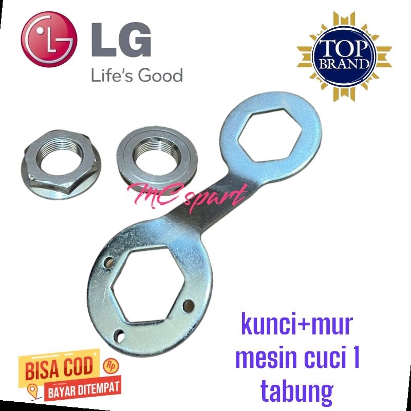 SET KUNCI + MUR GEARBOX MESIN CUCI LG  1 tabung