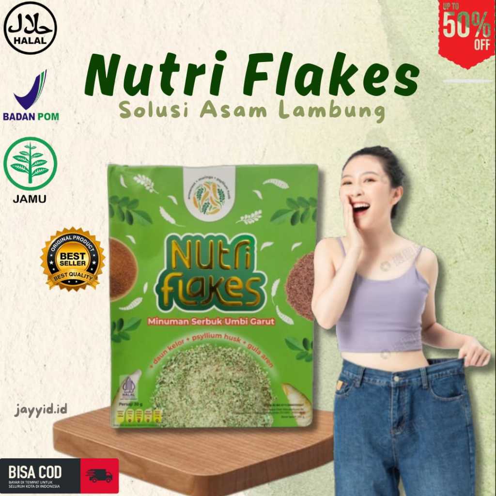 

Nutriflakes Sereal Umbi Garut Asam Lambung - Ampuh Mengatasi Asam Lambung Gerd