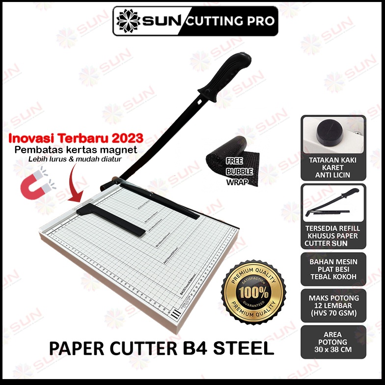 

KODE Q1I4 Paper Cutter Folio F4 B4 Alat Potong Mesin Pemotong Kertas HVS Sticker Dos PVC ID Card Yellow Board Art Paper Vinyl Bontax Camel Kertas Foto A5 A4 F4 B4 Glossy Silky Glossy Photo Paper