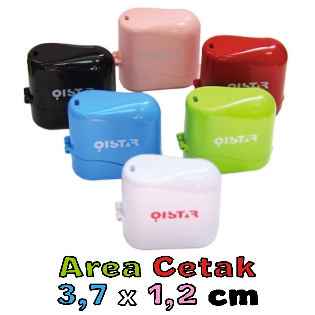 

KODE O6K2 Stamp custom stamp Stempel QISTAR Tali Tutup Nempel
