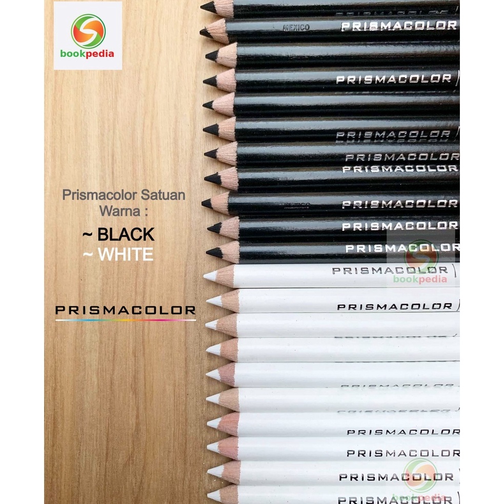 

KODE E7J Prismacolor Premier Colored Pencil Satuan Black White Hitam Putih
