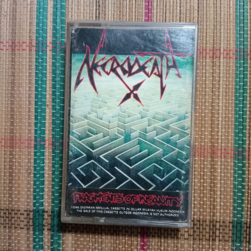 NECRODEATH - Fragmentis Of Insanity " Cassette Tape kaset Pita