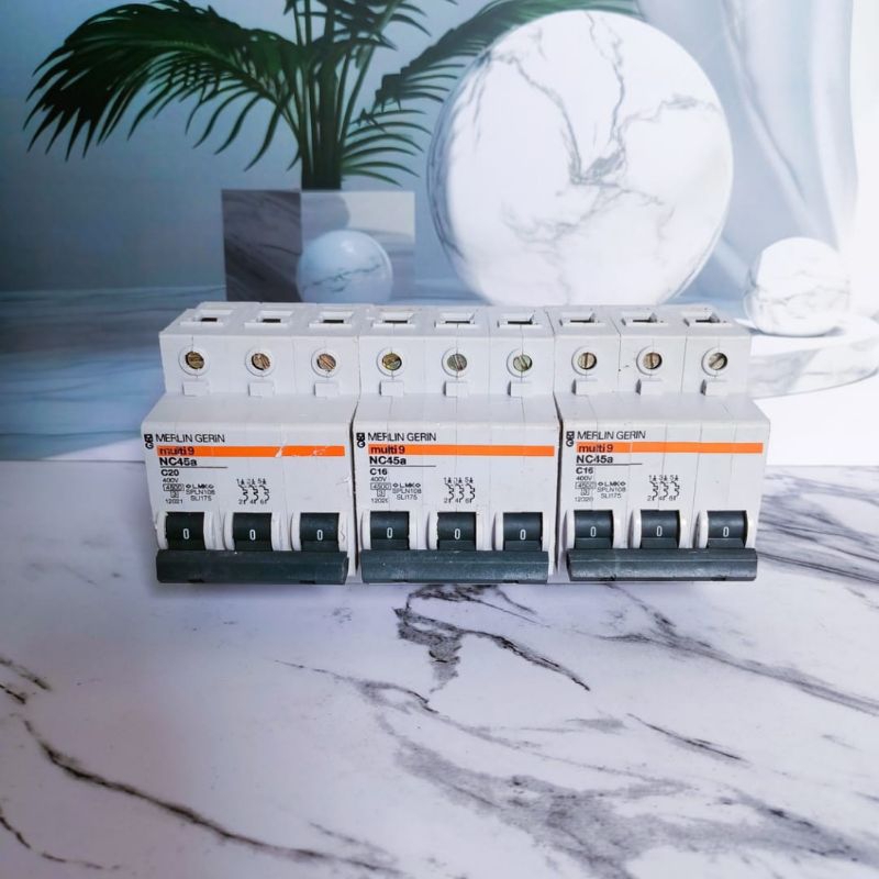 Mcb merlin gerin 3phase 6A 10A 16A 20A 25A 35A 50A