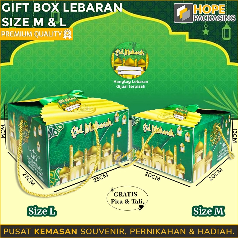 

SERENTAK Kotak Gift Box Hampers Lebaran Pita Hampers Idul Fitri Kotak Lebaran Kotak Kue Toples Lebaran Box Kado Gift Box Souvenir Kue Kering Kotak Hadiah Lebaran
