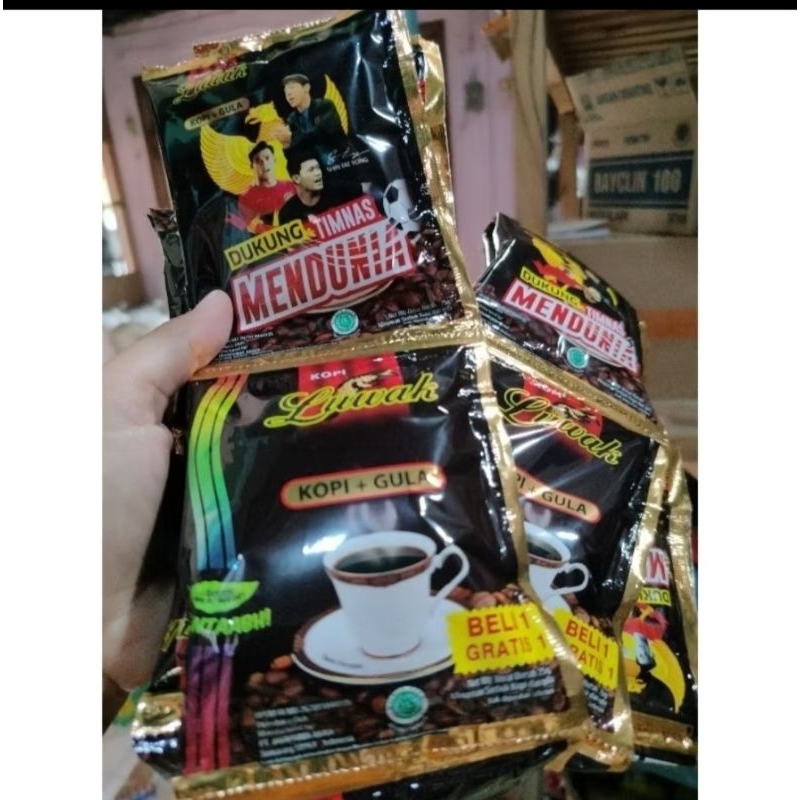 

KOPI LUWAK HITAM ( KOPI + GULA ) 15 pcs × 23 gr