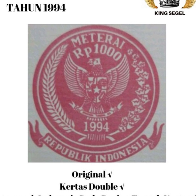 

Terjangkau Kes Segel Tahun 1994 Double Asli