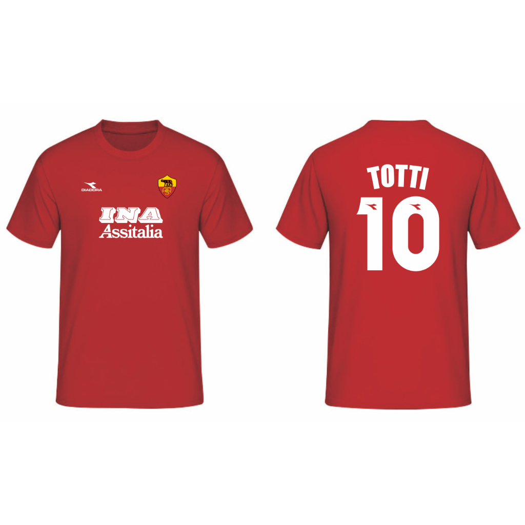 T-SHIRT KAOS AS ROMA 1998-1999 TOTTI - YOUNG IL CAPITANO