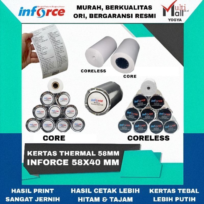 

KERTAS THERMAL 58X40 MM STRUK KASIR 58MM PREMIUM QUALITY