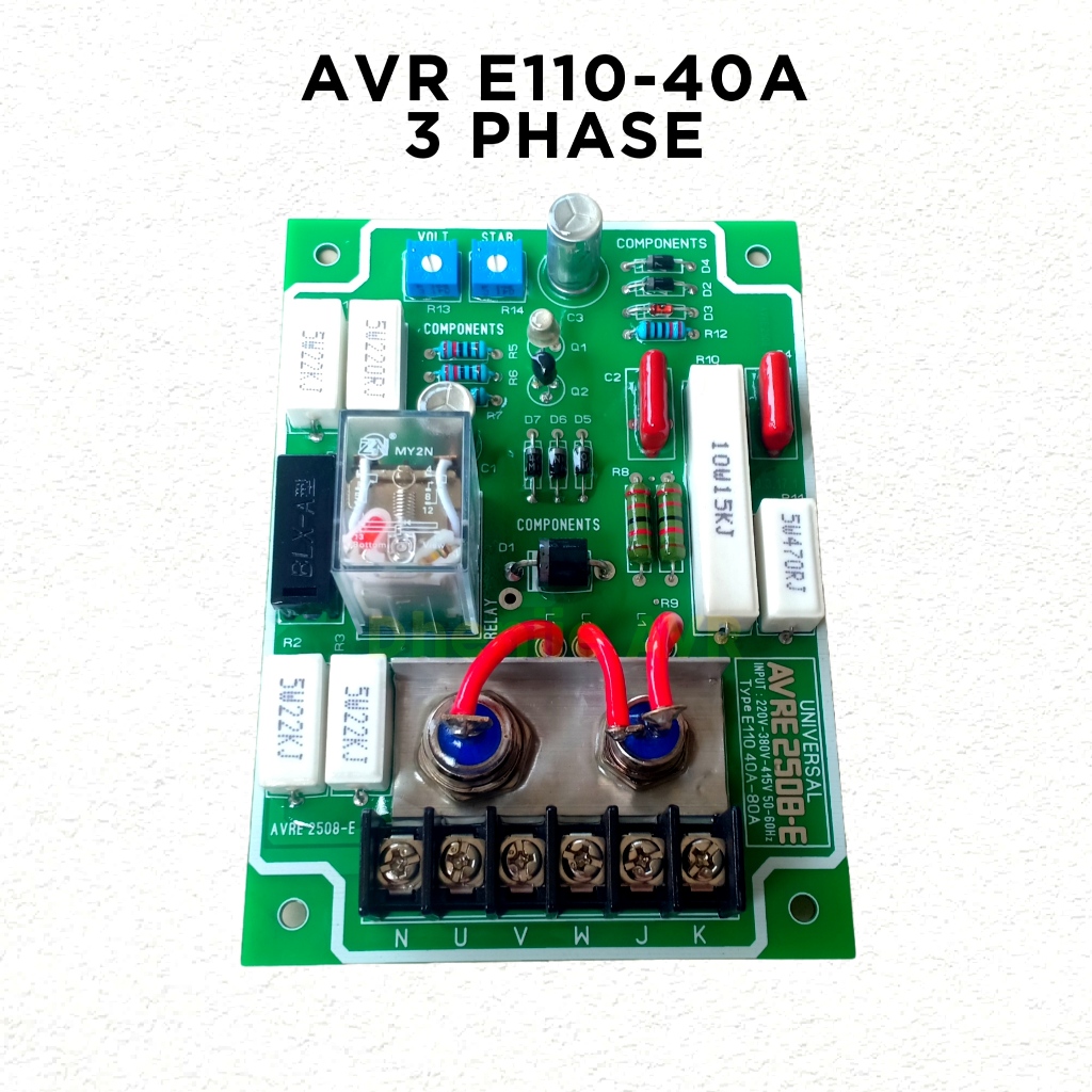 AVR GENERATOR UNIVERSAL E110-40A LOKAL 3 PHASE / AVR GENSET E110-40A 3 PHASE AVR LOKAL