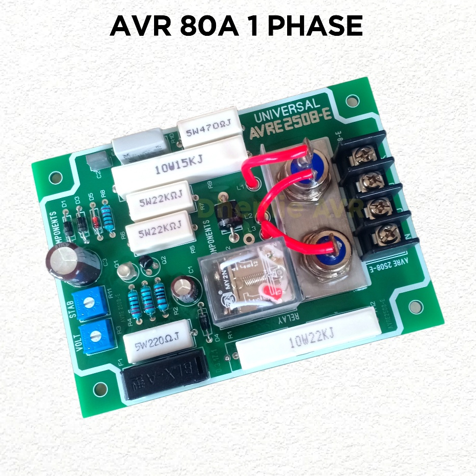 AVR GENERATOR UNIVERSAL 80A 1 PHASE / AVR Genset 80A 1 Phase AVR LOKAL 1 Phase
