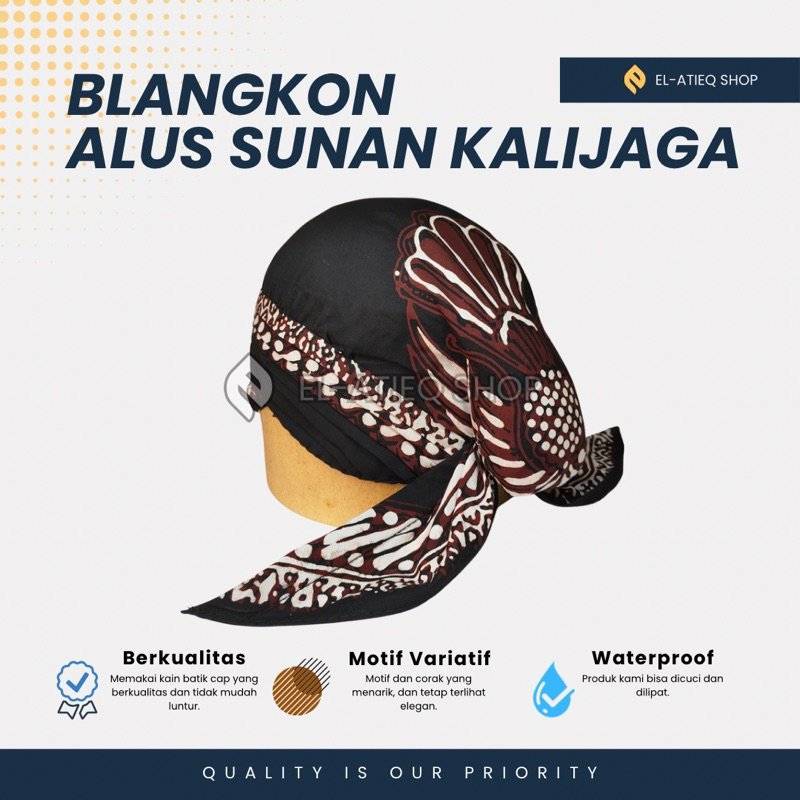 Blangkon Sunan Kalijaga Alusan Cuci Lipat