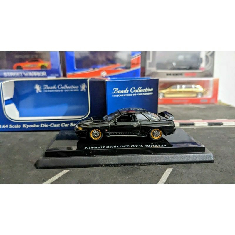Diecast Kyosho Beads Collection Nisaan Skyline GTR R32 swap velg ban