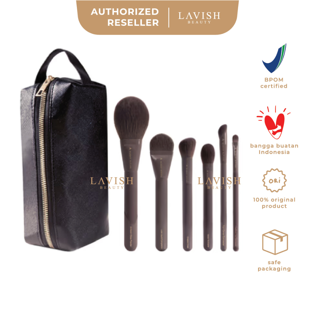 AERIS BEAUTE x Bubah Alfian 2.0 6pcs Face Brush Complexion Set