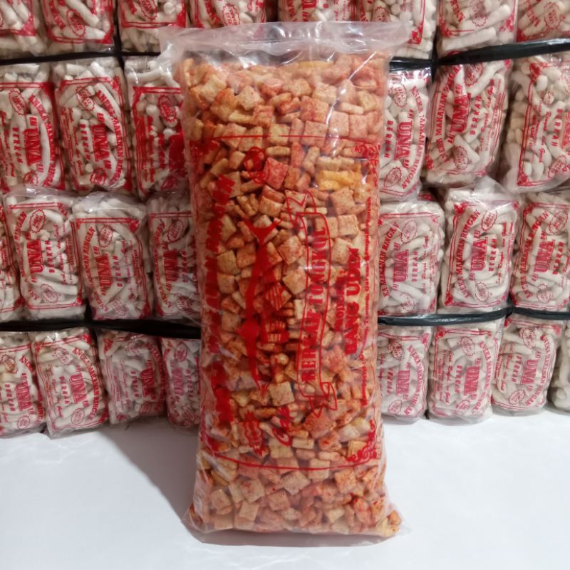 KERUPUK KECIPIR 1KG RASA EXTRA PEDAS,ORIGINAL,BALADO