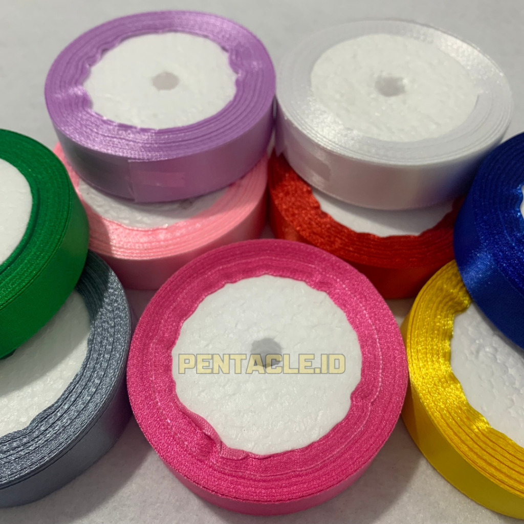 

Pita Satin Polos 2cm Roll 1 Gulung Pita Polos DIY Bouquete Bunga Flower Craft Graduation Kerajinan Tangan Dekorasi Hiasan Kain Satin Hadiah Parcel Prakarya Murah Kualitas Bagus Bahan Tebal Toko Pentacle Malang