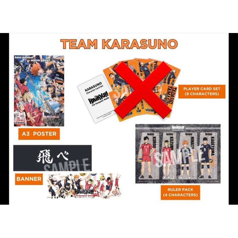 Merchandise Haikyu Finale Fans Screening - Karasuno