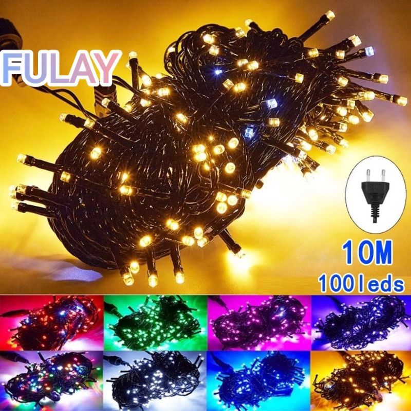 Lampu tumblr/lampu natal led 10 meter 100 LED/tumblr light/tumblr led 7warna/warna warni/putih/biru/