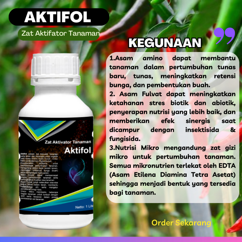 Aktifol 500 ml Pupuk Asam Amino Plus Asam Fulvat Fulka