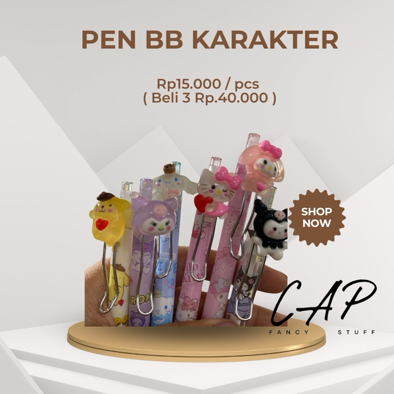 

Pen Karakter Lucu gel ink 0.5