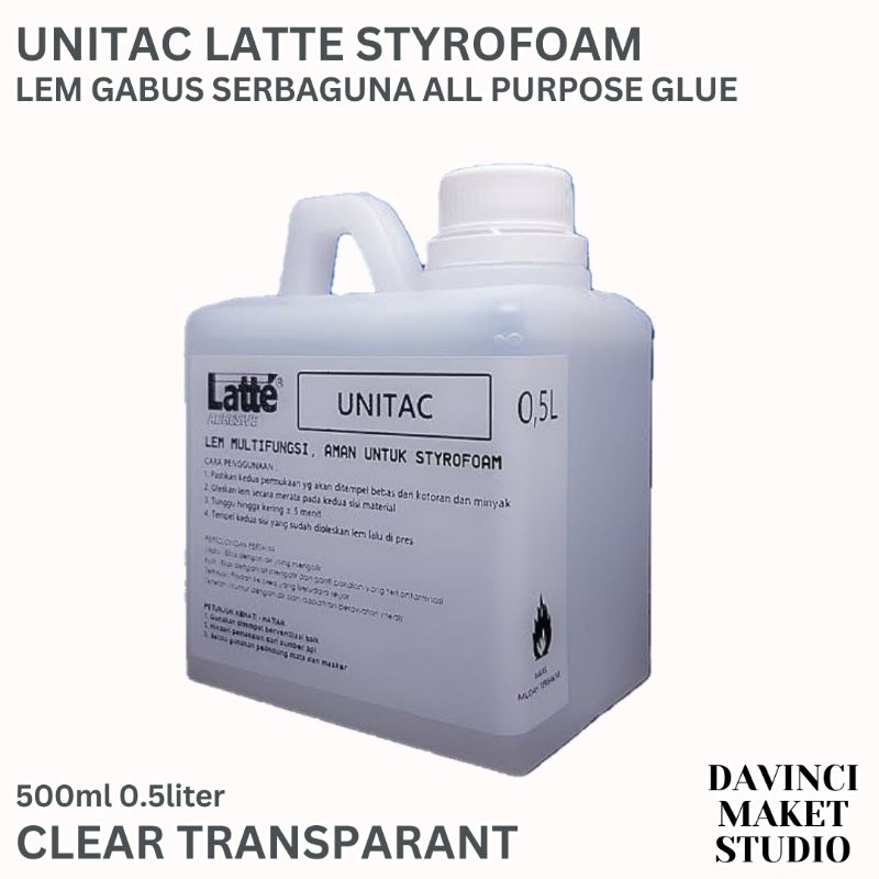 

Lem Styrofoam Gabus Serbaguna - Latte Styro Glue Unitac UHU All Purpose 500ml 0.5L