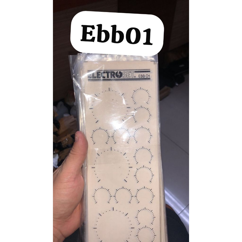 rugos huduf tulisan elektro potensio hitam satuan kode J01 / ed 21 / eh 15 ( 2.5mm) / ebb01 potensio